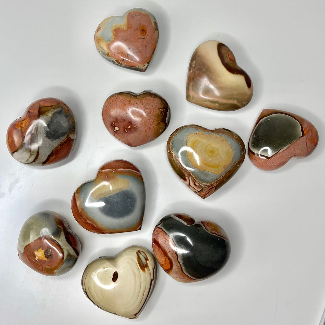 Polychrome Jasper Heart