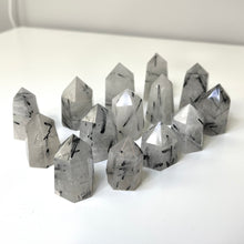 Load image into Gallery viewer, Black Rutilated Quartz Mini Tower
