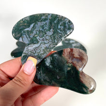 Load image into Gallery viewer, Moss Agate Guasha
