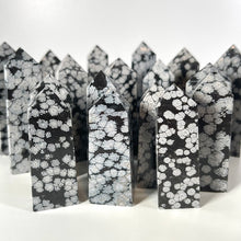 Load image into Gallery viewer, Snowflake Obsidian Obelisk
