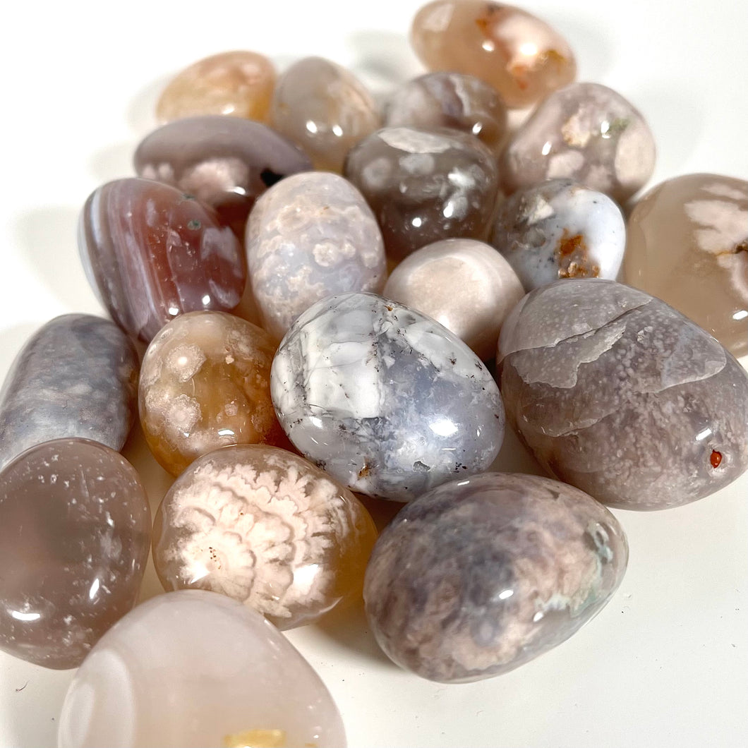 Flower Agate Tumbles